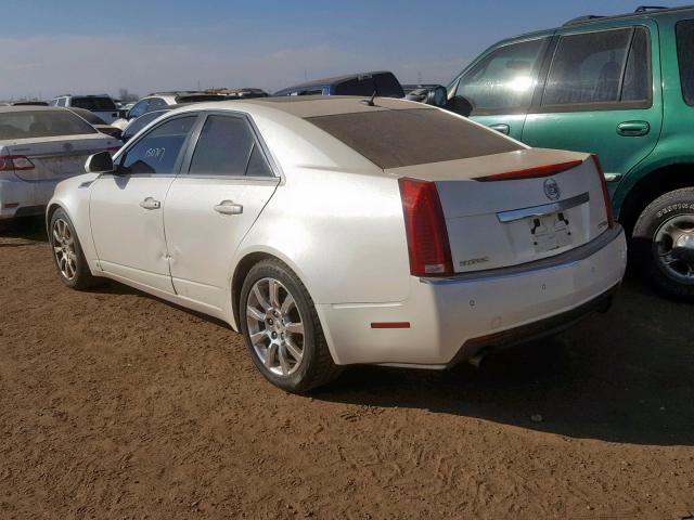 1G6DP57V580114327 - 2008 CADILLAC CTS HI FEA WHITE photo 3