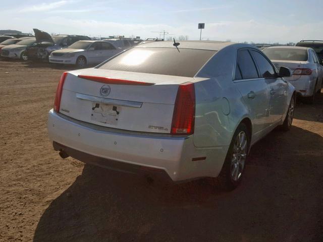 1G6DP57V580114327 - 2008 CADILLAC CTS HI FEA WHITE photo 4