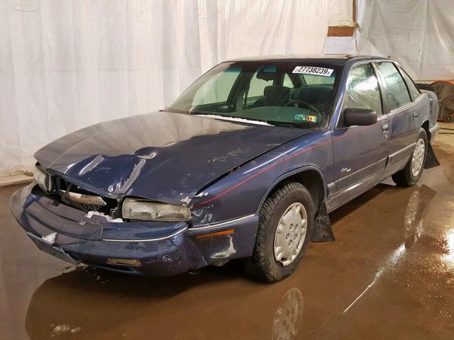 2G4WB52M0S1491917 - 1995 BUICK REGAL CUST BLUE photo 2