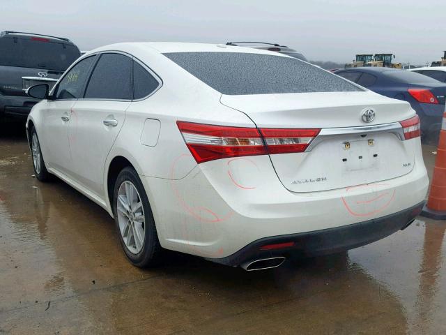 4T1BK1EB1FU138064 - 2015 TOYOTA AVALON XLE WHITE photo 3