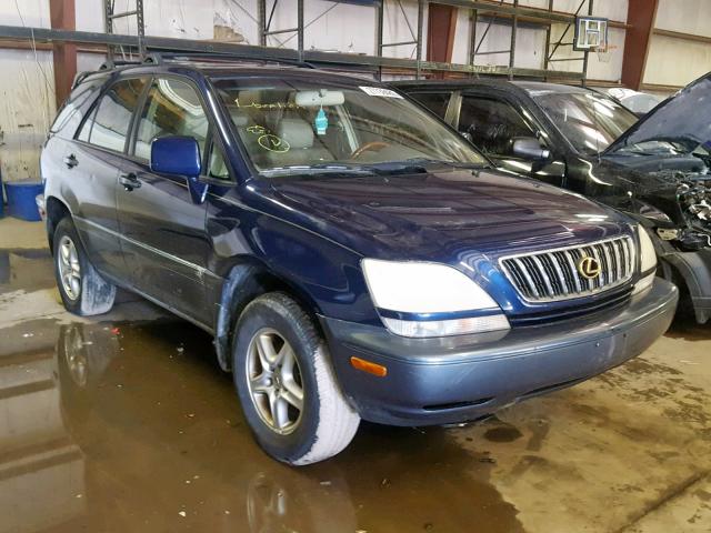 JTJHF10U830312921 - 2003 LEXUS RX 300 BLUE photo 1