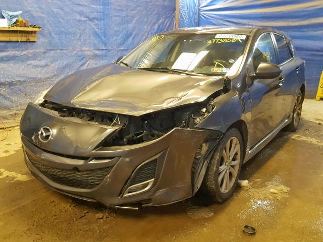 JM1BL1H60A1327850 - 2010 MAZDA 3 S GRAY photo 2