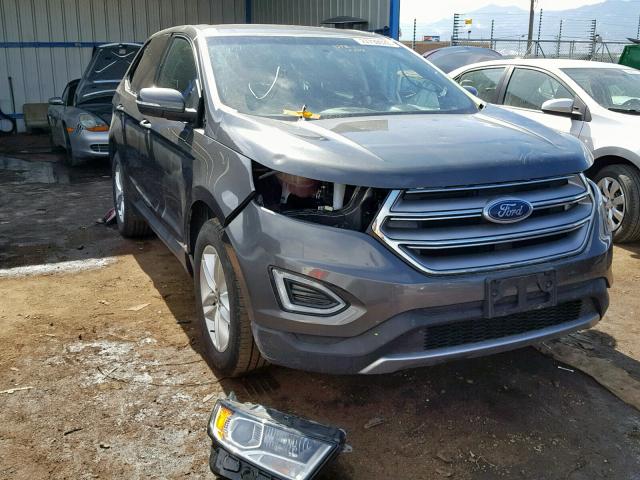 2FMPK4J95HBB30293 - 2017 FORD EDGE SEL GRAY photo 1