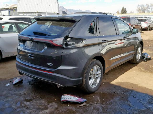 2FMPK4J95HBB30293 - 2017 FORD EDGE SEL GRAY photo 4