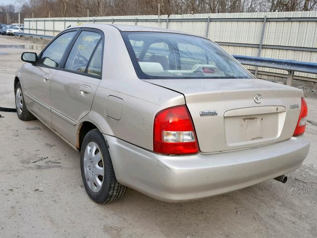 JM1BJ2222Y0272173 - 2000 MAZDA PROTEGE DX BEIGE photo 3