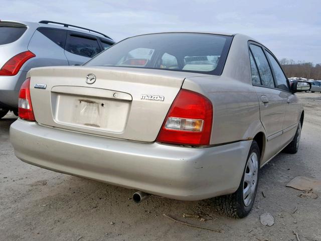 JM1BJ2222Y0272173 - 2000 MAZDA PROTEGE DX BEIGE photo 4