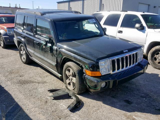 1J8HH48K48C115504 - 2008 JEEP COMMANDER BLACK photo 1
