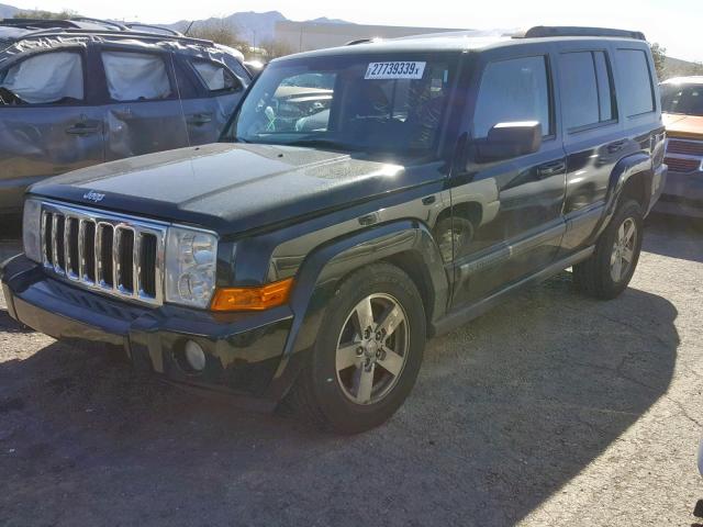 1J8HH48K48C115504 - 2008 JEEP COMMANDER BLACK photo 2