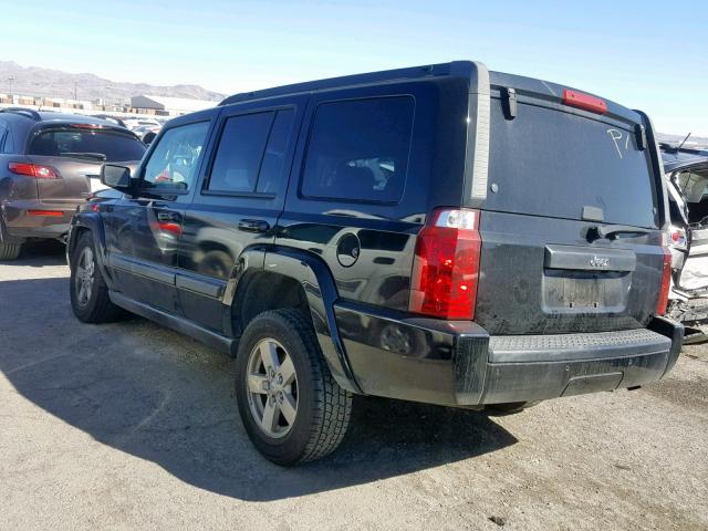 1J8HH48K48C115504 - 2008 JEEP COMMANDER BLACK photo 3