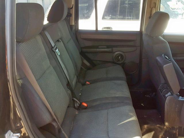 1J8HH48K48C115504 - 2008 JEEP COMMANDER BLACK photo 6