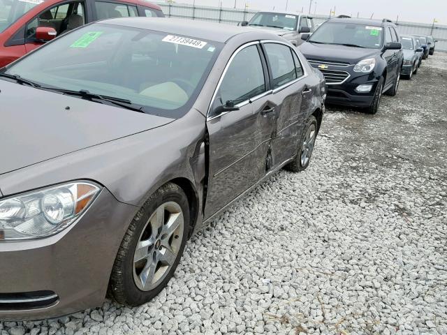 1G1ZC5EB5AF232543 - 2010 CHEVROLET MALIBU 1LT 棕色 照片 9