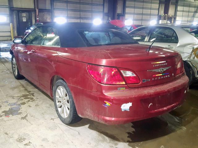 1C3BC5ED9AN142655 - 2010 CHRYSLER SEBRING TO BURGUNDY photo 3