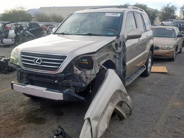 JTJBT20X440051545 - 2004 LEXUS GX 470 GOLD photo 2