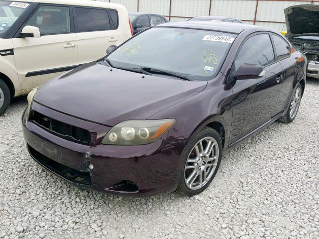 JTKDE167480245949 - 2008 TOYOTA SCION TC ბურგუნდია ფოტო 2