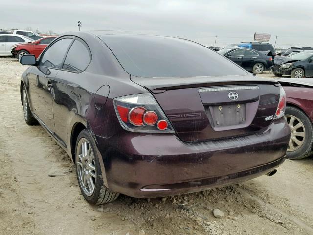 JTKDE167480245949 - 2008 TOYOTA SCION TC ბურგუნდია ფოტო 3