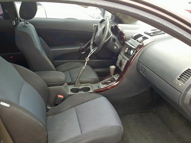 JTKDE167480245949 - 2008 TOYOTA SCION TC ბურგუნდია ფოტო 5