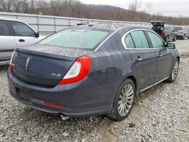 1LNHL9DK3DG608341 - 2013 LINCOLN MKS BLUE photo 4