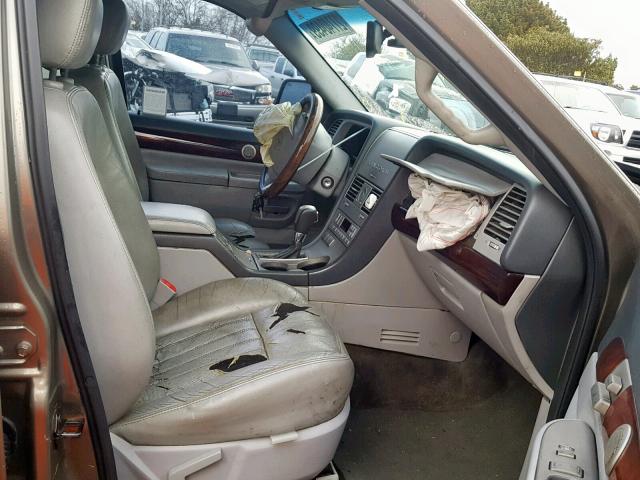 5LMEU68H04ZJ44178 - 2004 LINCOLN AVIATOR 灰色 照片 5