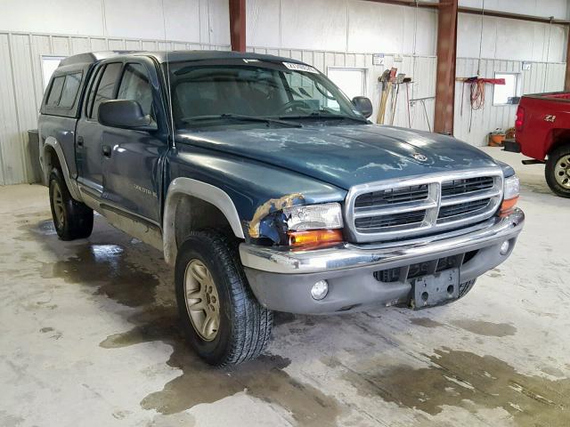 1B7HG2AX81S347698 - 2001 DODGE DAKOTA QUA BLUE photo 1