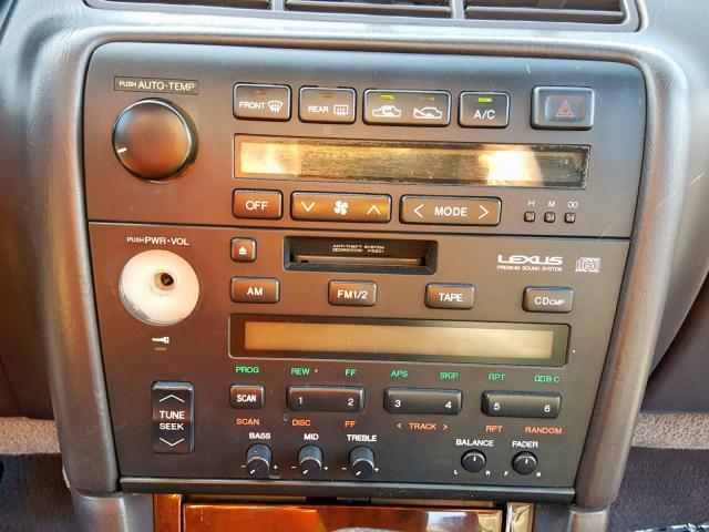 JT8VK13TXP0128069 - 1993 LEXUS ES 300 SILVER photo 9