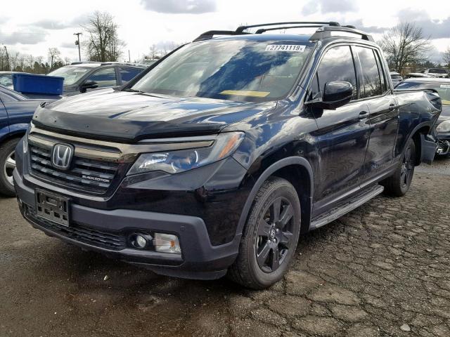 5FPYK3F88HB001235 - 2017 HONDA RIDGELINE BLACK photo 2