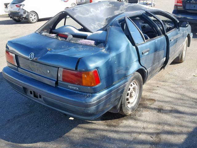 JT2EL43T8R0414708 - 1994 TOYOTA TERCEL DX GREEN photo 4