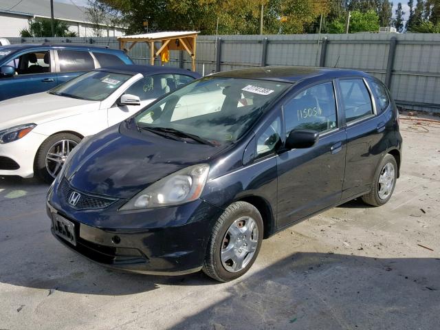 JHMGE88299S073761 - 2009 HONDA FIT BLACK photo 2