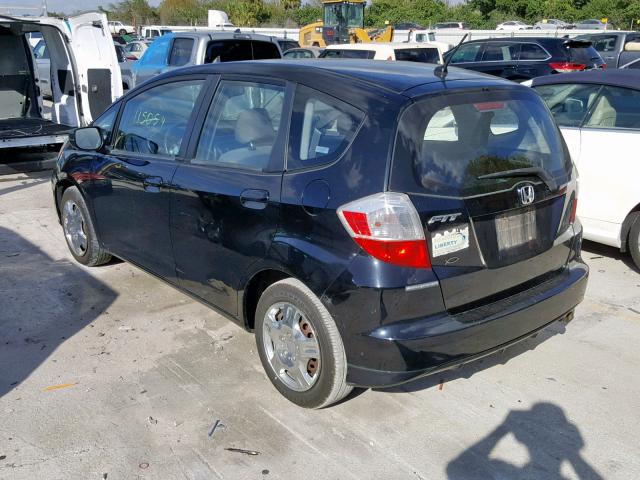 JHMGE88299S073761 - 2009 HONDA FIT BLACK photo 3