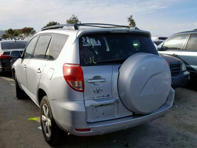 JTMZK31V186012292 - 2008 TOYOTA RAV4 LIMIT SILVER photo 3