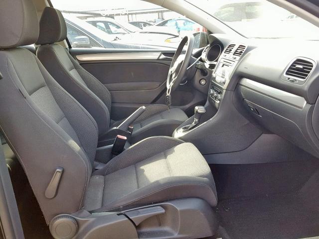 WVWBA7AJ2AW287071 - 2010 VOLKSWAGEN GOLF 黑色 照片 5