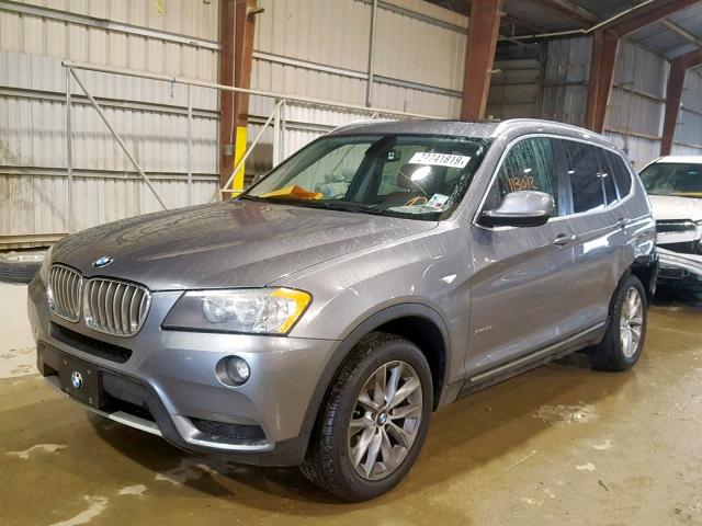 5UXWX5C5XBL711425 - 2011 BMW X3 XDRIVE2 SILVER photo 2