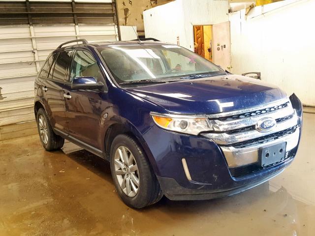 2FMDK4JC3BBB24207 - 2011 FORD EDGE SEL BLUE photo 1