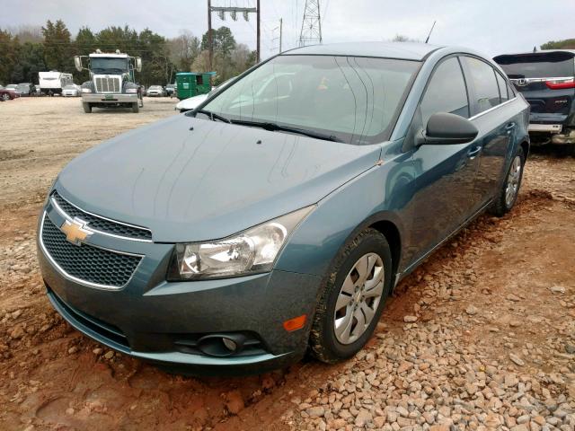 1G1PC5SH6C7240096 - 2012 CHEVROLET CRUZE LS BLUE photo 2