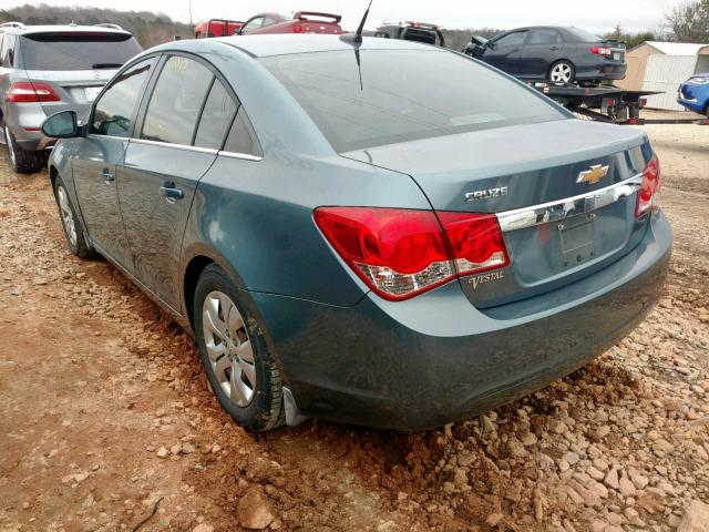 1G1PC5SH6C7240096 - 2012 CHEVROLET CRUZE LS BLUE photo 3