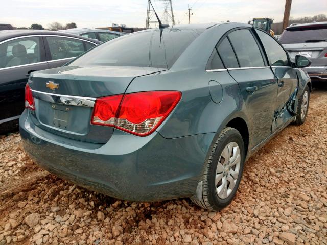 1G1PC5SH6C7240096 - 2012 CHEVROLET CRUZE LS BLUE photo 4