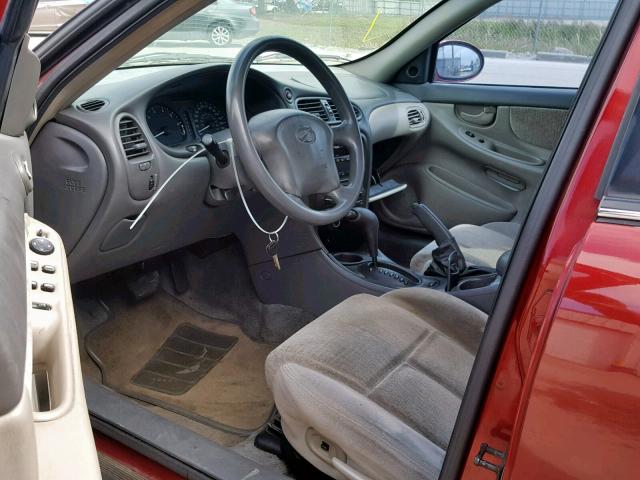 1G3NL52E71C260138 - 2001 OLDSMOBILE ALERO GL RED photo 10