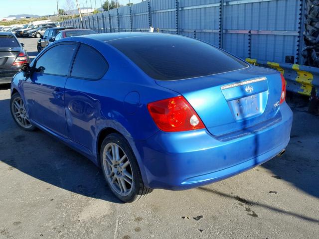 JTKDE167760130601 - 2006 TOYOTA SCION TC ლურჯი ფოტო 3
