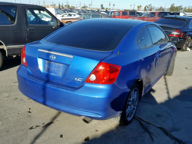 JTKDE167760130601 - 2006 TOYOTA SCION TC ლურჯი ფოტო 4