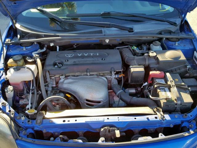 JTKDE167760130601 - 2006 TOYOTA SCION TC ლურჯი ფოტო 7