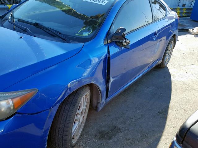 JTKDE167760130601 - 2006 TOYOTA SCION TC ლურჯი ფოტო 9