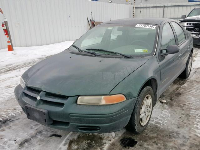 1B3EJ46X1XN505008 - 1999 DODGE STRATUS GREEN photo 2