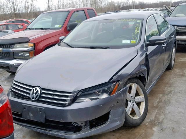 1VWBP7A36DC036475 - 2013 VOLKSWAGEN PASSAT SE BLUE photo 2