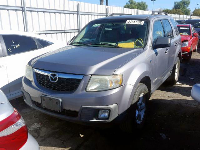 4F2CZ49H58KM16760 - 2008 MAZDA TRIBUTE HY GRAY photo 2