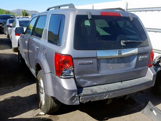 4F2CZ49H58KM16760 - 2008 MAZDA TRIBUTE HY GRAY photo 3