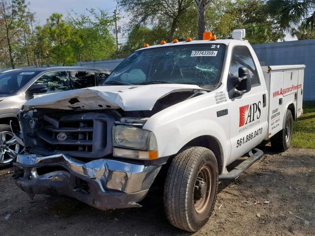 1FDSF34L54EC56748 - 2004 FORD F350 SRW S WHITE photo 2