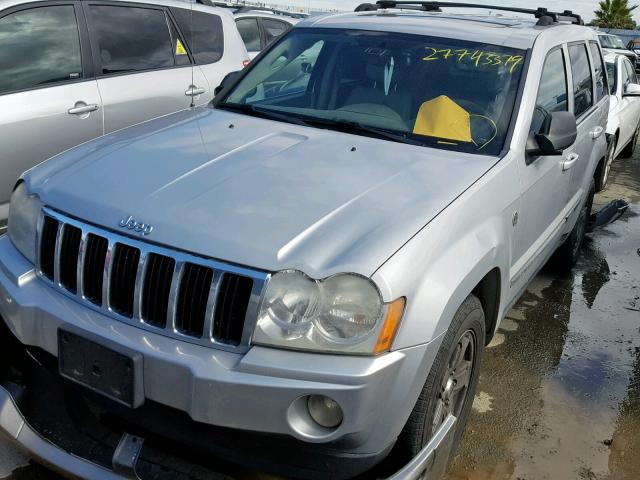 1J4HR58N16C184839 - 2006 JEEP GRAND CHER SILVER photo 2