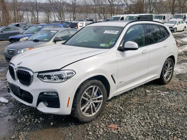 5UXTR9C57JLD62651 - 2018 BMW X3 XDRIVE3 WHITE photo 2