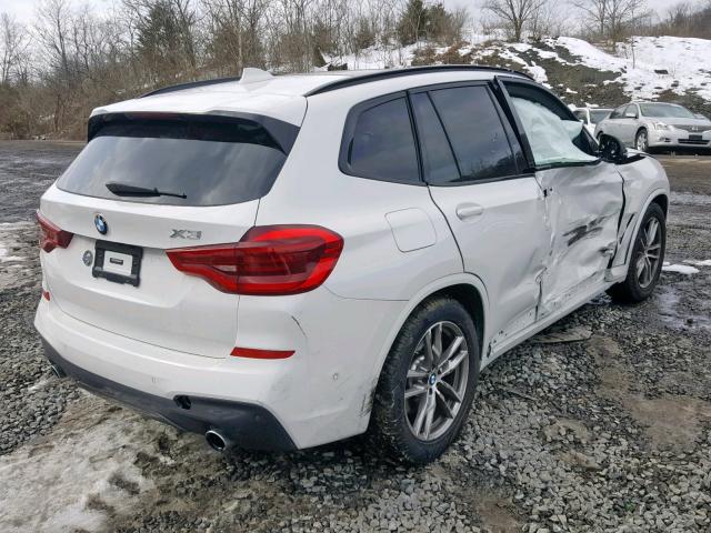 5UXTR9C57JLD62651 - 2018 BMW X3 XDRIVE3 WHITE photo 4