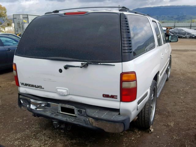 3GKEC16TX1G120880 - 2001 GMC YUKON XL C WHITE photo 4