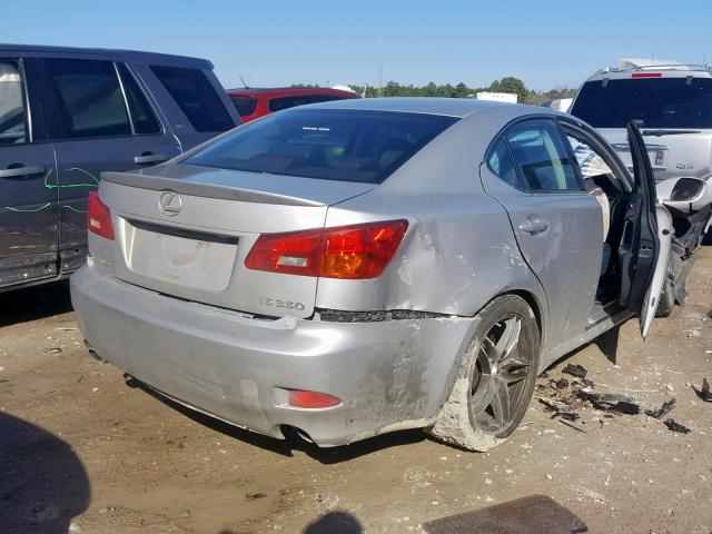 JTHBE262265011171 - 2006 LEXUS IS 350 SILVER photo 4